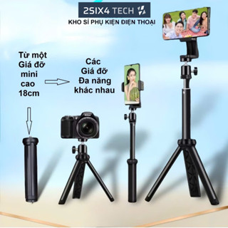 Giá Đỡ Mini Đa Năng gấp gọn có thể điều chỉnh cao thấp làm giá đỡ để bàn gậy chụp ảnh cho điện thoại máy ảnh đèn led bàn