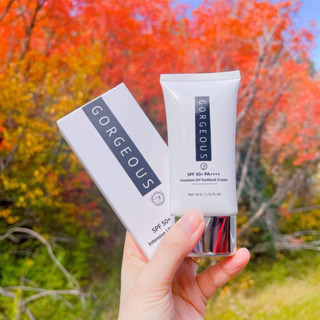 Kem chống nắng múi xù gorgeous trắng da, nâng tone, chống nước lâu trôi tuýp SPF50+PA+++