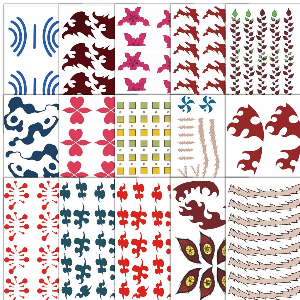 Nezuko Tanjiro Hình Xăm Dán Tokito Muichiro Tomioka Giyuu Anime 05