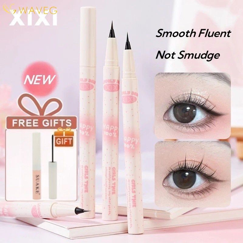 wave [Mua 1 Tặng 1] Xixi Eyeliner Student New to Color Eyeliner Silk Color Pen Tool Set on Eyeliner 
