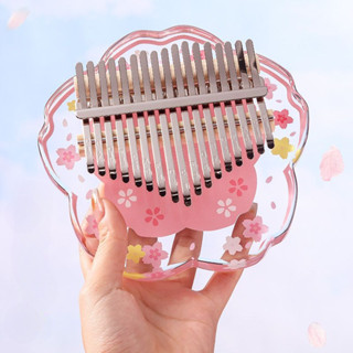  Đàn Kalimba cầm tay! Đàn Kalimba ngón tay trong suốt 17 âm cho trẻ em học sinh đàn acrylic cho người mới bắt đầu 21 âm cho bé gái 