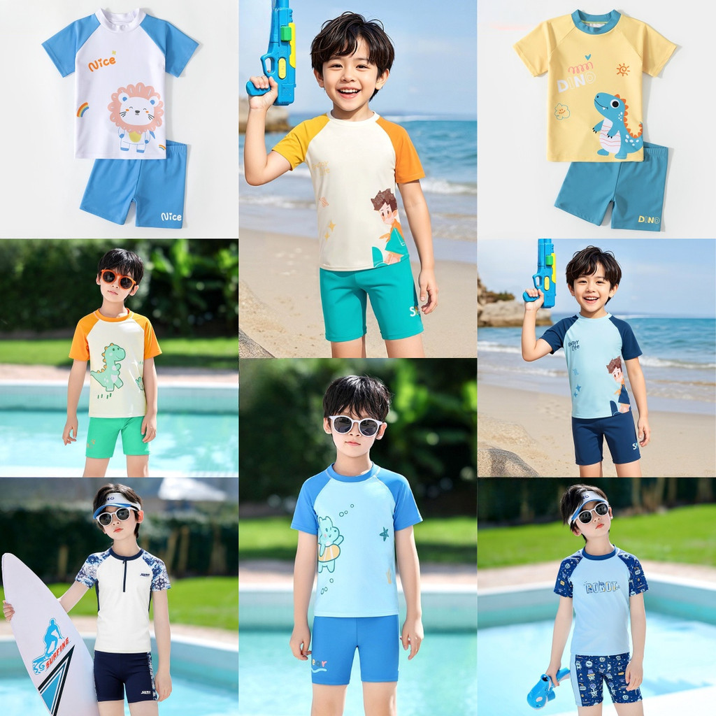 Đồ Bơi Trẻ Em Nam Giữa Lớn Trẻ Em Chia Thanh Niên Bé Trai Phong Cách Mới Quần Bơi Chống Nắng Đồ Bơi 