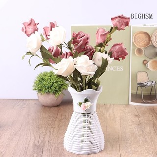 Bighsm Bình Hoa Hiện Đại Trắng Hồng Xanh Bình Nhựa Chậu Hoa Giỏ Bắc Âu Nhà Phòng Khách Trang Trí Trang Trí Hoa Sắp Xếp SKK