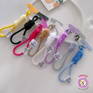 Mặt Nhỏ Tay Dây Điện Thoại Dây Treo Ngắn Thời Trang Mùa Thu Đông Phong Cách Đơn Giản Sang Trọng Cười Chống Rơi Cổ Tay Dây camera Treo Xích Túi Nữ Cặp Đôi SS