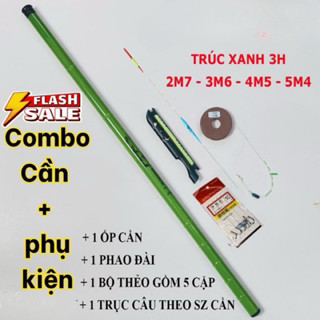  Combo Cần Câu Tay Trúc Xanh 3H Giá Rẻ Chất Liệu Cacbon Cao Cấp Combo Cần Câu Cá Giá Rẻ Học Sinh tuannghiafishing 