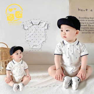Body chip Polo bé trai bé gái họa tiết dễ thương, Bodysuit cho bé chất thun lạnh mềm mát, mẫu Quần áo sơ sinh từ 0-12M
