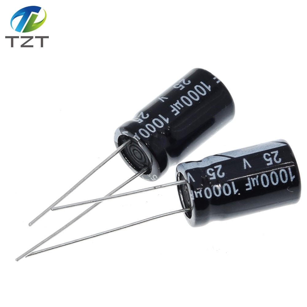 DIY 10 Chiếc Tụ Điện Phân 25V 1000UF 1000UF / 25V 10 * 17MM