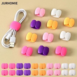 Bộ bảo vệ cáp JURHOMIE, Kẹp cuộn cáp đa chức năng, Bộ bảo vệ dây tai nghe cao su