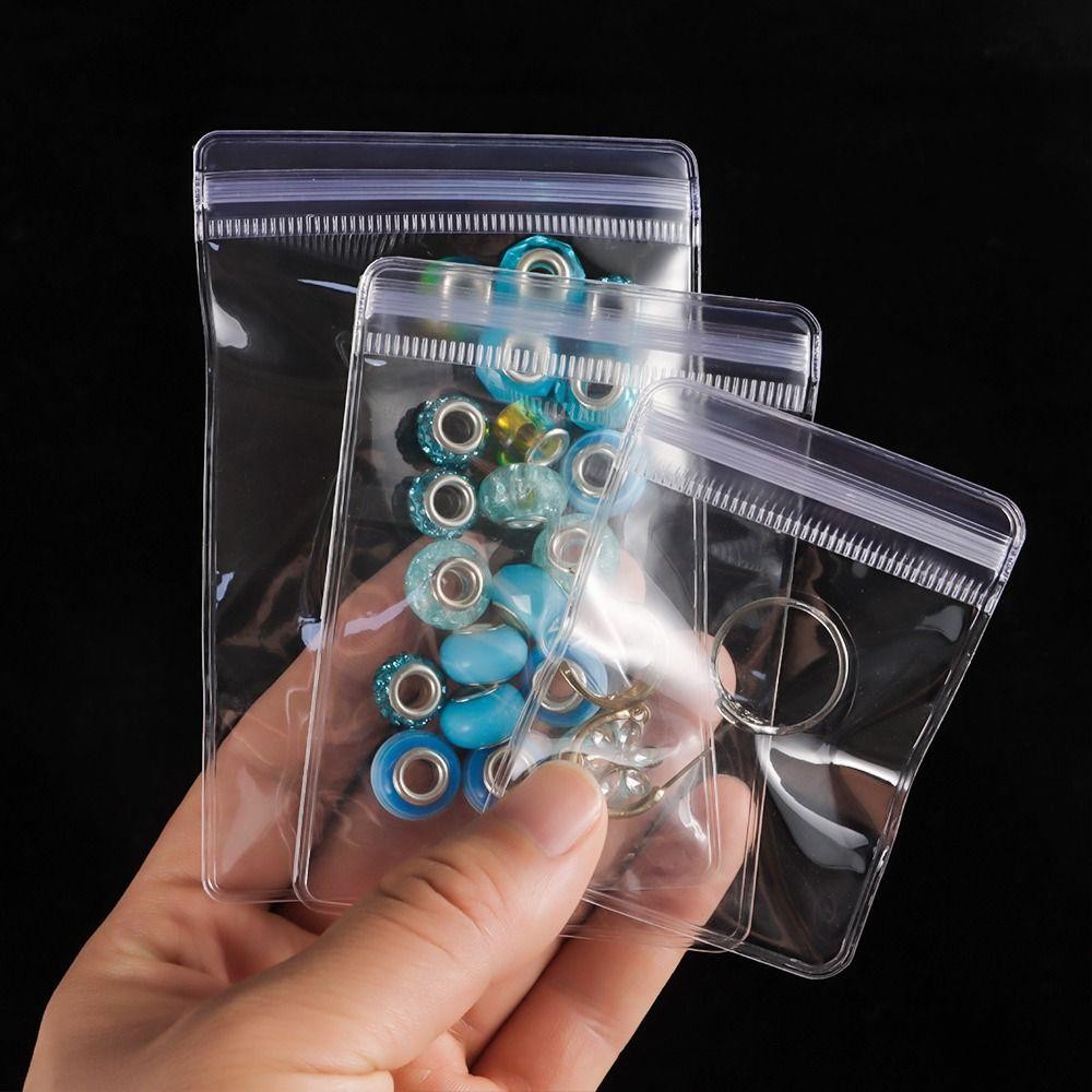 SZXBOGS 100 Chiếc Túi Tự Niêm Phong, Túi Khóa Zip Chống Bụi Trong Suốt, Nhựa PVC Bền Có Thể Đóng Lại Túi Trang Sức Vòng Cổ Vòng Tay Vòng Tay Tay | BigBuy360 - bigbuy360.vn