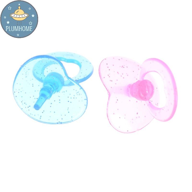 PLUMHOME 2 Chiếc Núm Vú Giả Búp Bê Cho Bé Ăn Phòng Mầm Non Nhà Búp Bê Quà Tặng Bé Gái.