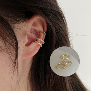 3 Cái / bộ Retro Vàng Kim Loại Bông Tai Kẹp Tai Cho Nữ Tai Cuff Cô Gái Quà Tặng Phụ Kiện Thời Trang Trang Trang Sức