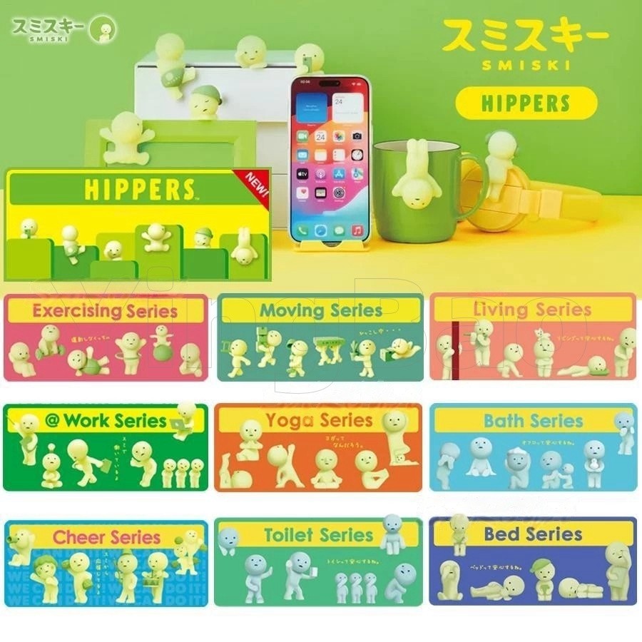 Mới Smiski Hippers Thiên Thần Hippers Bồn Tắm Sinh Hoạt Đảng Series Trang Trí Mini Hình Búp Bê Mù Hộ