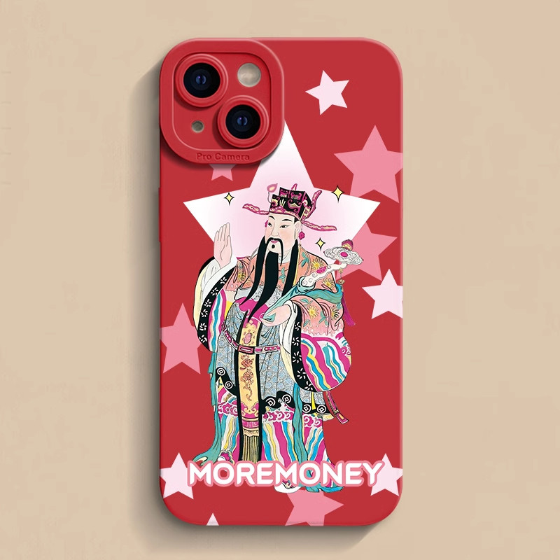 Năm Mới Vui Vẻ Thần Tài Ốp lưng Realme GT6 GT Neo 6 SE GT5 GT2 Pro GT Neo 3 2 2T GT2 GT Neo 5 SE 3 P