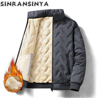 Sinransinya Mới Áo Khoác Nam Mỹ Retro Đường Phố Cao Cấp Màu Trơn Lông Cừu Thiết Kế Ấm Áp Rời Trưởng Thành Phong Cách Thanh Niên Thời Trang Hàng Đầu