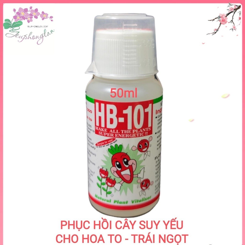 Siêu phẩm tăng trưởng Sinh học HB-101 Nhật Bản 50ml Ra rễ mạnh, phục hồi cây suy yếu, hậu vị ngọt tr