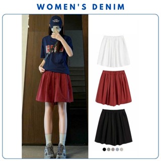 Quần short jean nữ bigsize lưng chun co giãn ống rộng thoải mái SH39 Quần đùi bò nữ kaki mặc ở nhà cạp cao tôn dáng