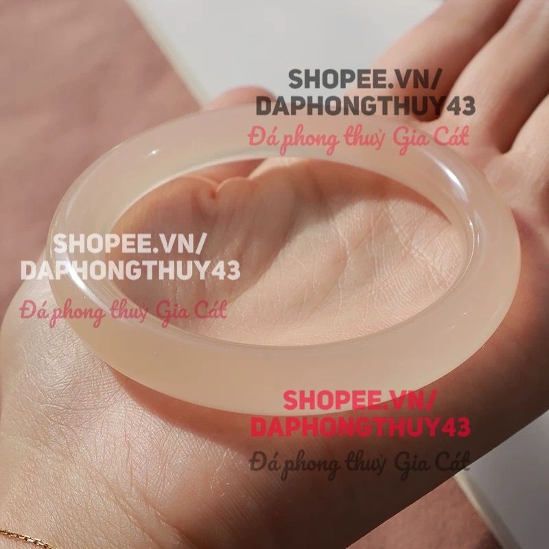 Vòng tay bản liền onyx hồng siêu đẹp vip size 51-56mm hàng kèm hộp Mới về