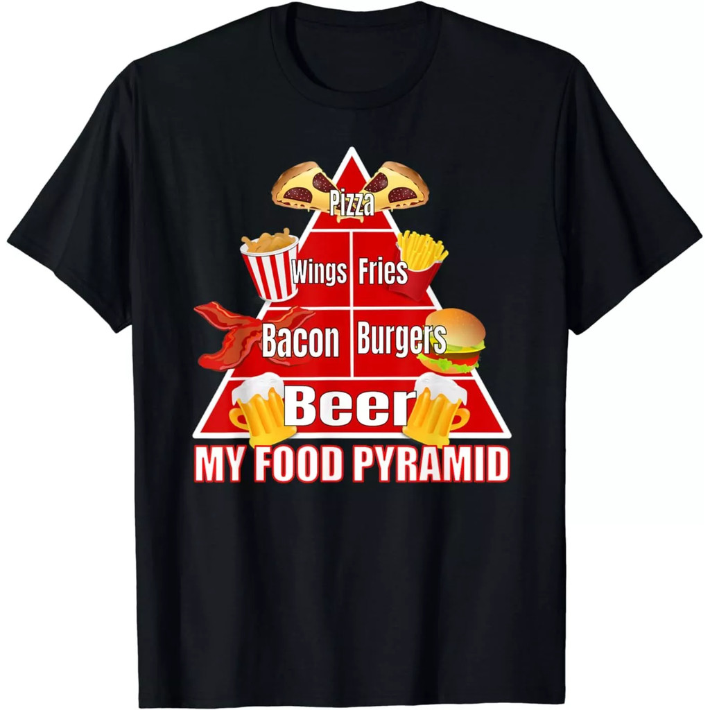 Funny My Food Pyramid Design Idea Áo thun cao cấp