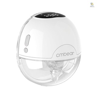 Máy bơm sữa có thể đeo được cmbear ZRX-0203 để cho con bú Máy bơm sữa điện di động rảnh tay 3 chế độ 9 mức hút Tiếng ồn thấp 150ml Dung tích 28mm Phễu với 24mm / 21mm / 19mm Fu