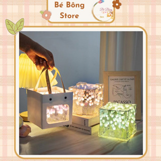 Đèn Ngủ Hoa Tulip 30 Bông Sáng Tạo Tự Làm, Đèn Ngủ Handmade, Quà Tặng Sáng Tạo (set nguyên liệu về tự làm)