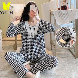 YHTN  đồ bộ sau sinh cho con bú đồ bầu mặc nhà quần áo bà bầu cotton Thời trang big size chất lượng cao đồ bầu đẹp đẹp bộ mặc sau sinh đồ bộ sau sinh