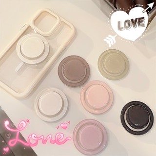  Đơn Giản Màu Trơn Tròn Từ Tính Magsafe Popsocket Giá Đỡ Điện Thoại Cho IPhone 17 16 15 14 Pro Max Plus Có Thể Gập Lại Vòng Cầm Co Giãn Để Bàn Màu 