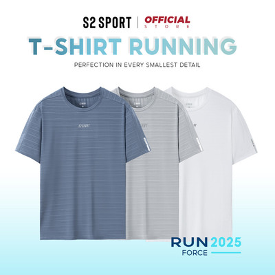Áo thun nam cổ tròn S2 SPORT thể thao  vải thun lạnh AirDry thoáng khí co giãn thoải mái - STS08