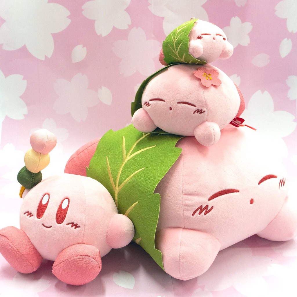 Sanei Boeki Kirby Plush Toy Collection - Sweet Mochi & Dango Kirby Plush (Size S) - Perfect for Coll
