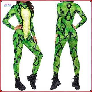 Halloween 3D In Kỹ Thuật Số Unisex Mặc Họa Tiết Động Vật Dài Tay Một Mảnh Quần