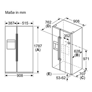 Tủ lạnh Side By Side Bosch KAD93AIEP