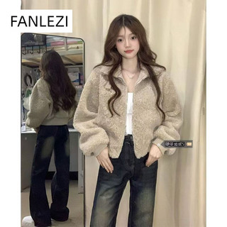 FANLEZI Áo Khoác hoodie áo khoác nữ zip hoodie Độc đáo Fashion Phong cách Thoải mái WWY24B1JNZ