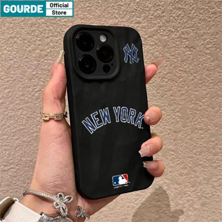 Ốp Lưng iPhone MLB NY Thời Trang Bảo Vệ Camera Ốp Điện Thoại Silicon Mềm Cao Cấp Chống Sốc Cho iPhone 16 15 14 12 13 11 Pro Max IP 7 8 Plus Iphon X XS XR XsMax-Gourde Case 