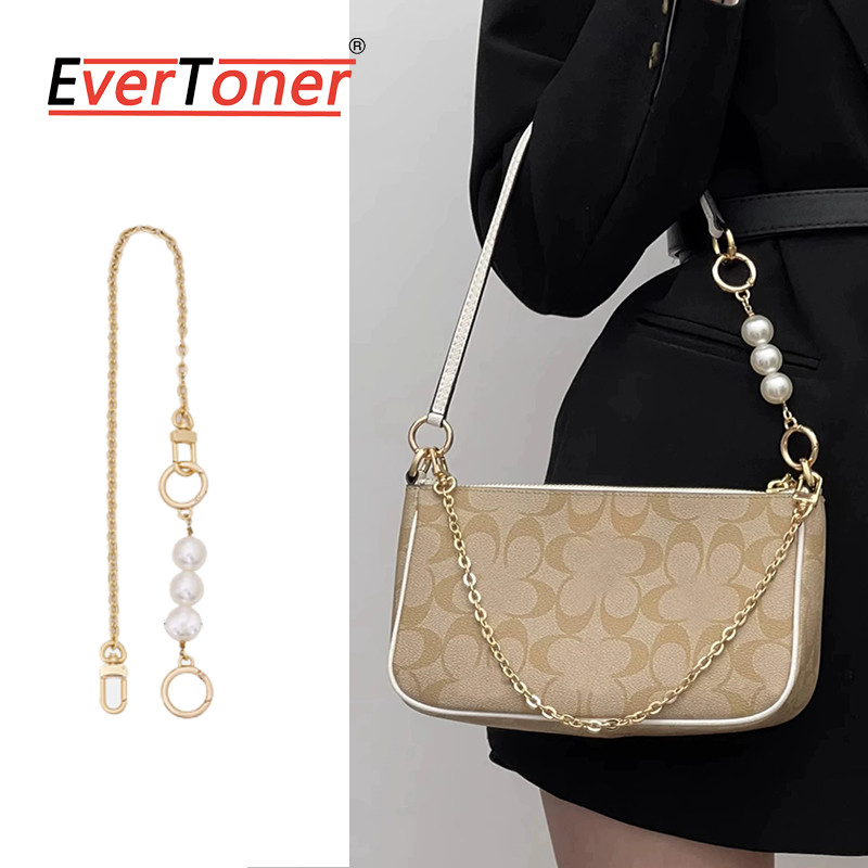 Evertoner Túi Xách Dây Xích Nối Dài Phụ Kiện Ngọc Trai Cho Túi COOH