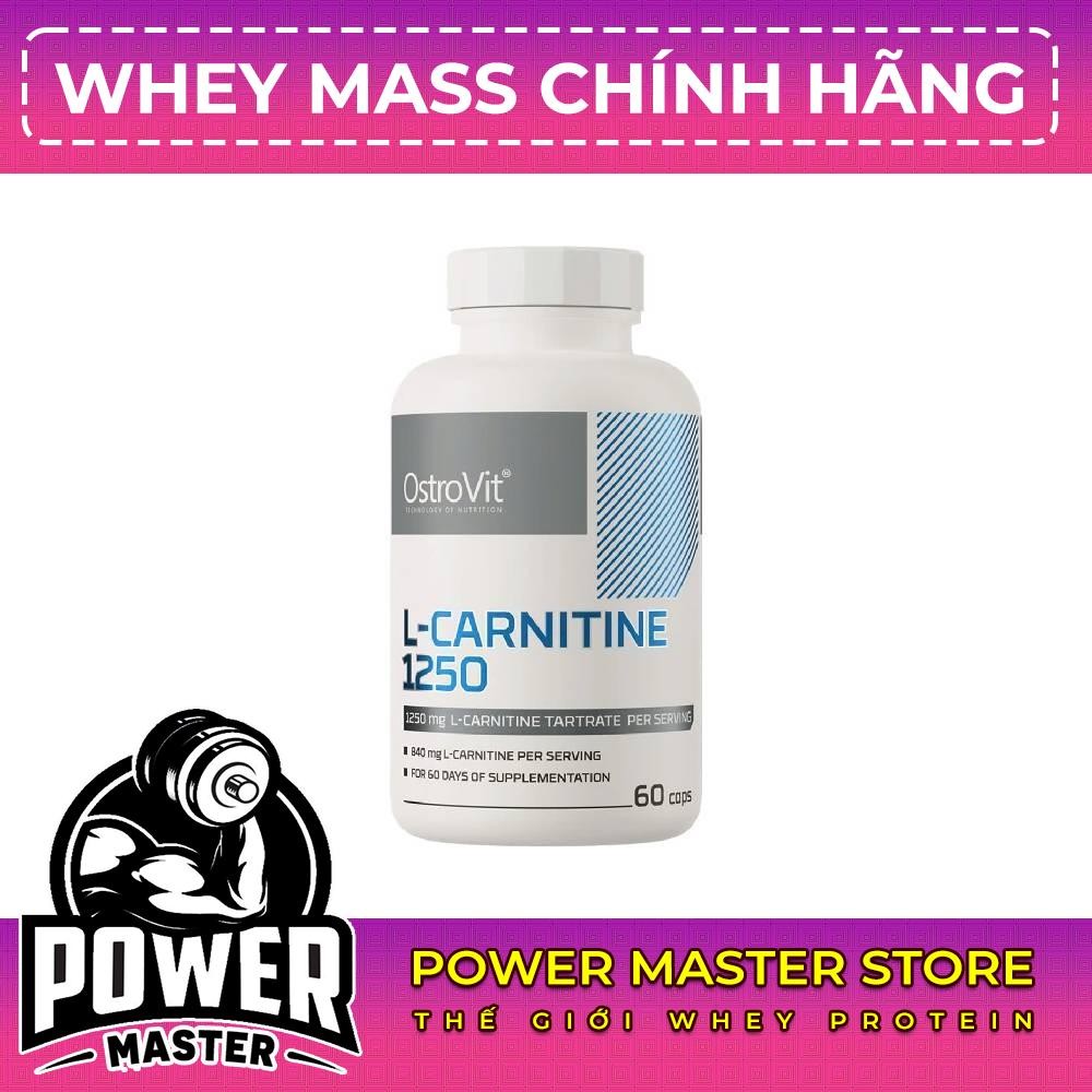 Ostrovit L-Carnitine 1250mg (60 Viên)- Tăng Cường Năng Lượng, Cải Thiện Sức Khỏe