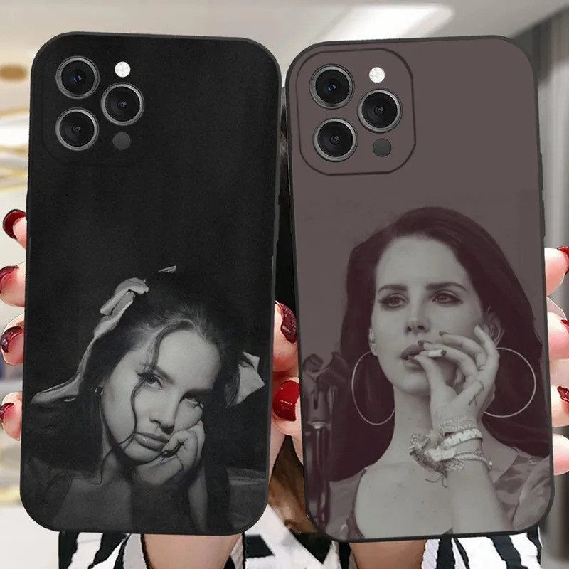 Ốp Điện Thoại Cứng TK-1 L-Lana Del Rey Cho iPhone 16, 17,14,13,12,11 Plus, Pro, Max, XR, XS, X, 7,8 