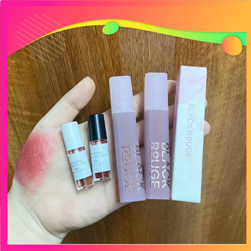 [Son chiết] Son kem BLR Muddish Cushion Velvet /son chiết mini black.rou ge mv mv02 mv01 mv03 mv04 m