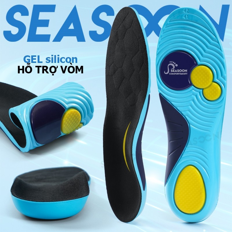 Lót Giày Hỗ Trợ Vòm Chân Chỉnh Hình Gel Giảm Đau miếng lót giày thể thao Nam Nữ Đệm Chạy Bộ 1 ĐÔI