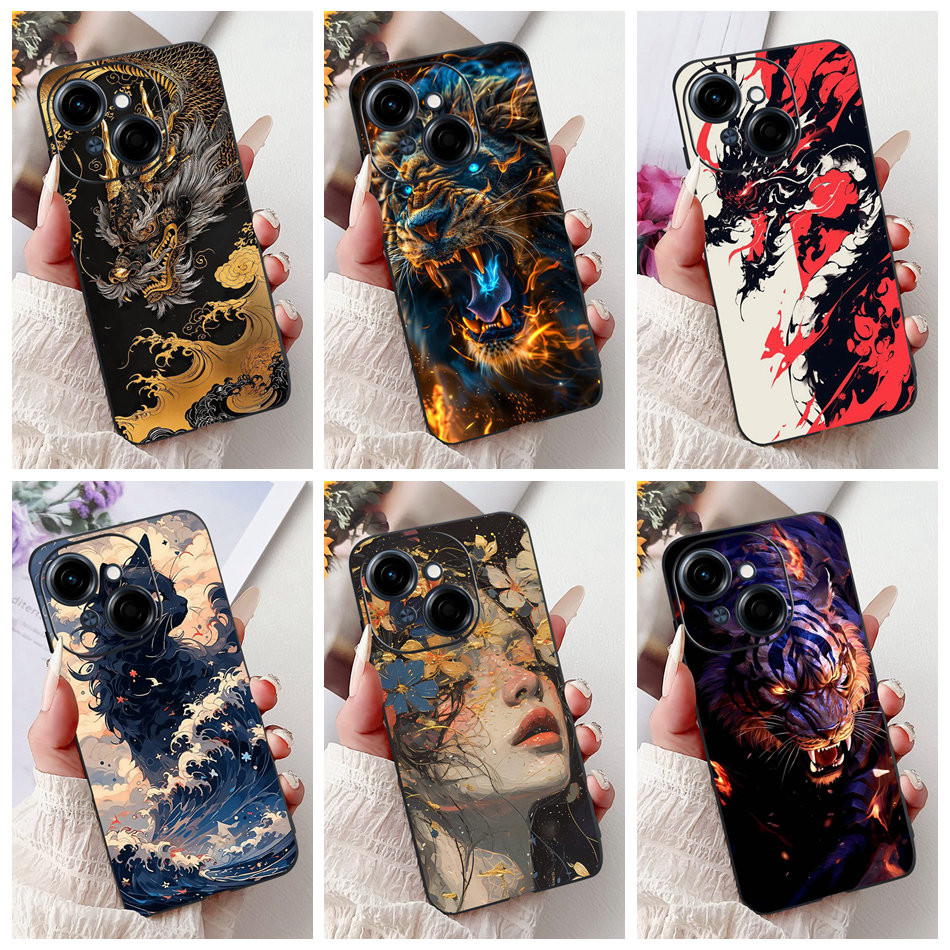 Dành Cho Tecno Spark Go 1 1S Mới Cool Dragon Vỏ Điện Thoại Tecno Spark Go 2025 Go1 Go1S Vỏ Mềm Silic