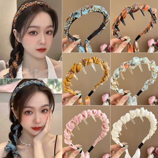  Băng Đô Bờm Cài Tóc Nữ Tết Dây Lụa Tạo Nhiều Kiểu Hoạ Tiết Sang Chảnh LILIRIA 