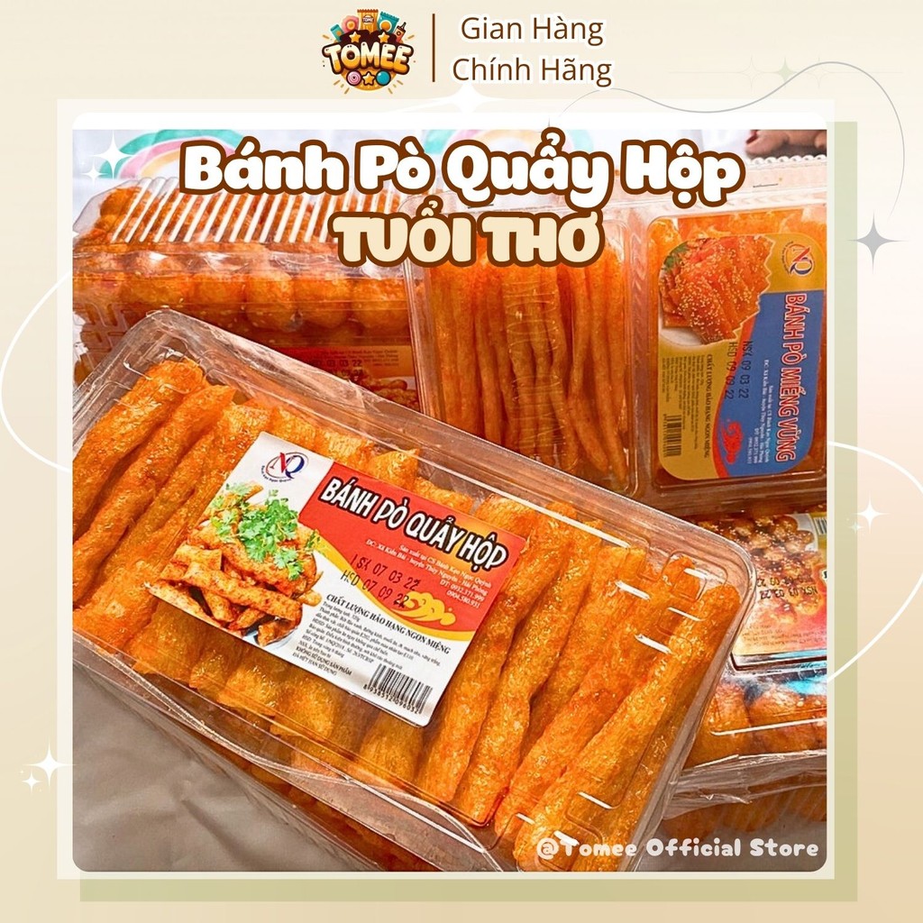 Bánh Pò Quẩy Hộp Ngọc Quỳnh, đồ ăn vặt tuổi thơ, đồ 1k, Tiệm ăn vặt Thuỳ Bùi