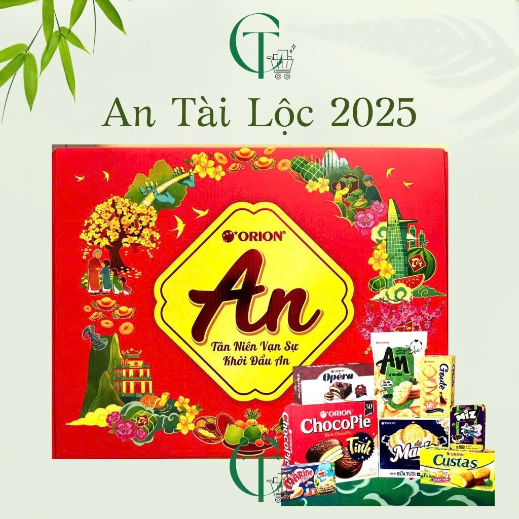 Hộp quà Bình An của ORION năm 2025 - Bộ quà Tết ORION An Tài Lộc TT