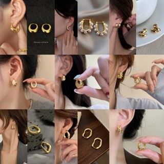 Hàn Quốc Vintange Dangle Hoop Bông Tai Bông Tai Bông Tai Trang Sức Phụ Kiện