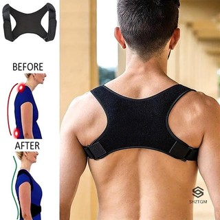 [Shztgm] Đai hỗ trợ lưng có thể điều chỉnh tư thế có thể điều chỉnh Đai hỗ trợ cột sống Nẹp vai Thắt lưng hỗ trợ người lớn Thắt lưng gù vô hình Mới