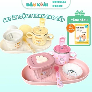 28/3 Set ăn dặm cao cấp Misan khay bát thìa ăn dặm khởi đầu thế hệ mới cho bé Đậu Xoài