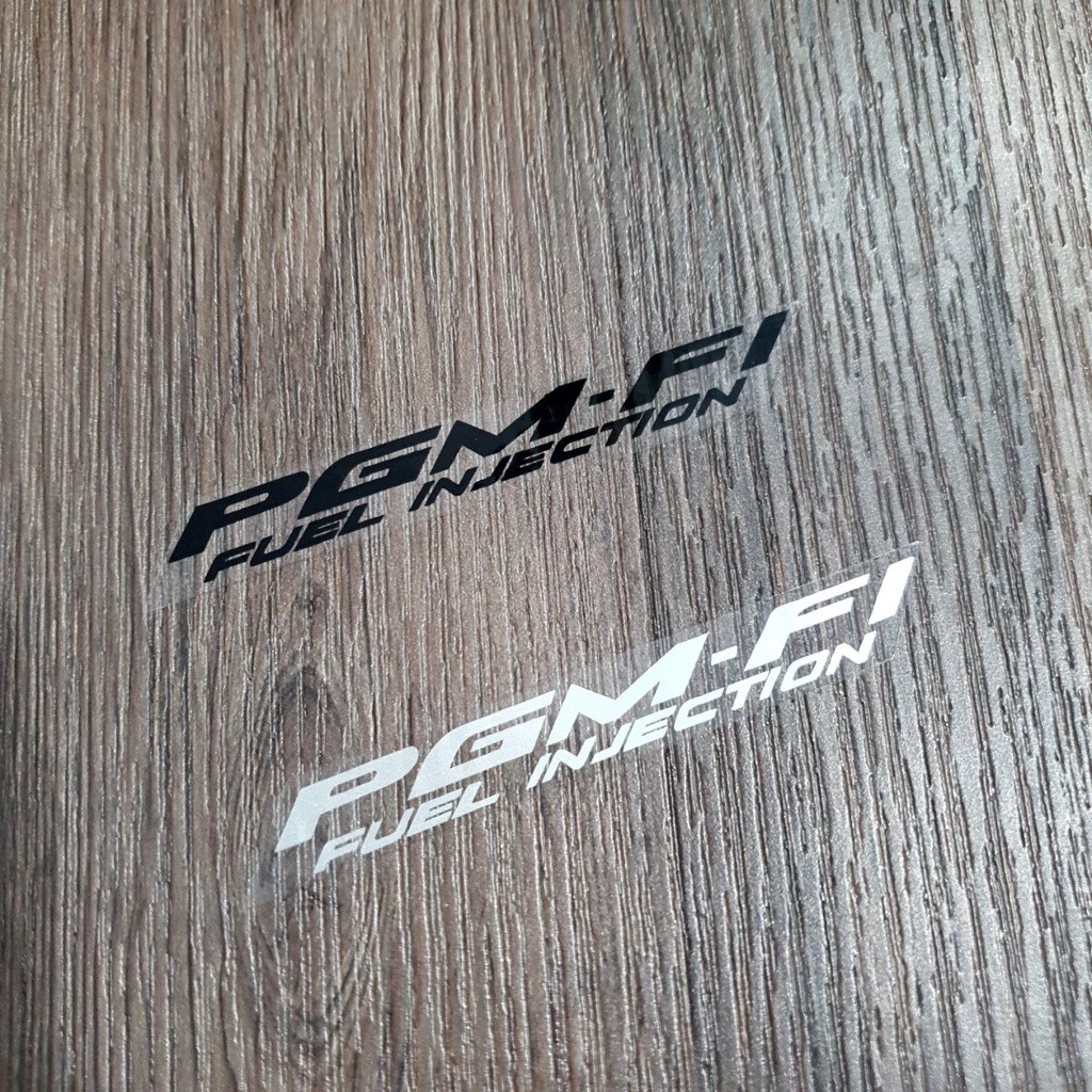 (HCM) Bộ tem bóng chữ PGM-FI như ZIN theo xe, tem PGM-FI FUEL INJECTION tân trang xe máy keo siêu dí