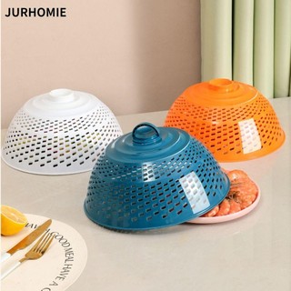 Vỏ bọc thực phẩm bàn JURHOMIE, Vỏ rau củ chống bụi chống ruồi, Nhựa tròn chất lượng cao có lồng lưới có tay cầm