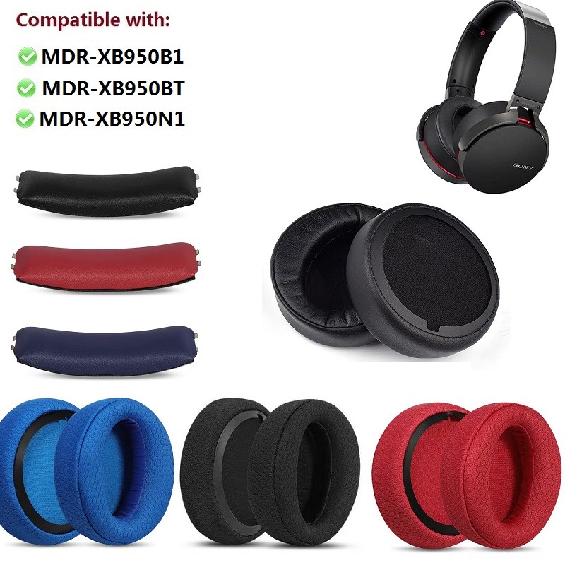 Miếng Đệm Tai Cho SONY MDR-XB950b1 MDR-XB950BT MDR-XB950N1 Tai Nghe Thay Thế Chất Lượng Cao earmuff Tai Gối Đầu Đệm