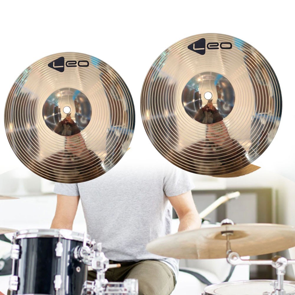 Authentic Jingle Sound 8 10 Inch Brass Cymbals for Percussion Splash Crash HiHat#DELA