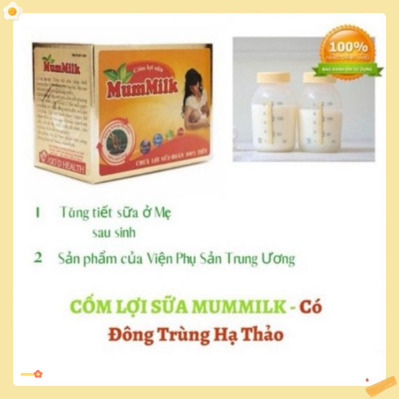 Cốm lợi sữa mummilk của viện phụ sản trung ương, lợi sữa cho mẹ sau sinh, tăng sữa, chống tắt tia, an toàn, hiệu quả