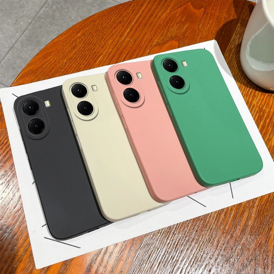 Dành Cho Xiaomi Poco X7 X7 Pro Ốp Lưng Bốn Màu Đơn Giản Chống Rơi Vỏ Điện Thoại Nhẹ Cho Xiaomi Poco 